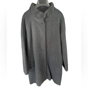 BB Dakota Charcoal Cape Coat